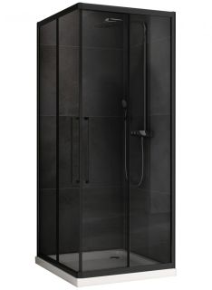 Душевой уголок ABBER Schwarzer Diamant AG02080BDTH 80x80см чёрный